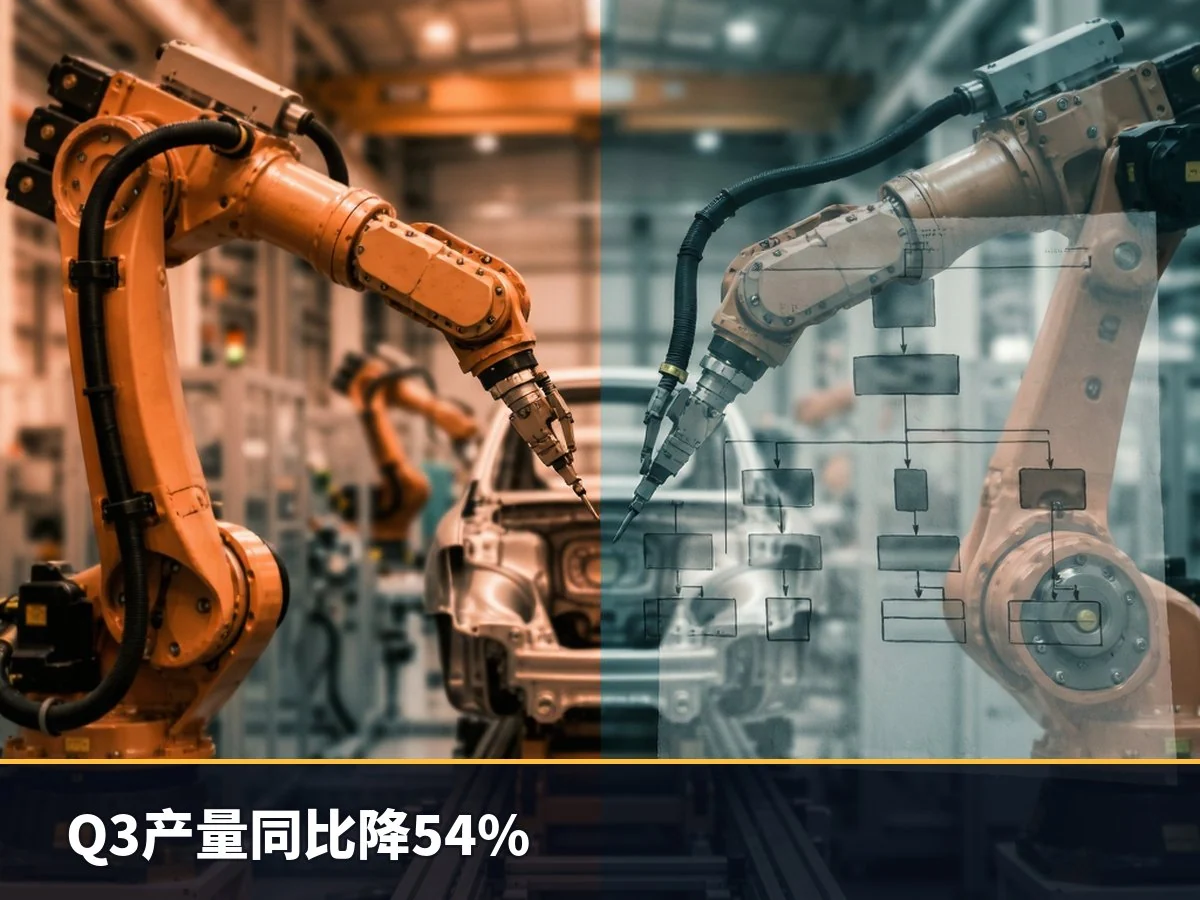 Q3产量同比降54%