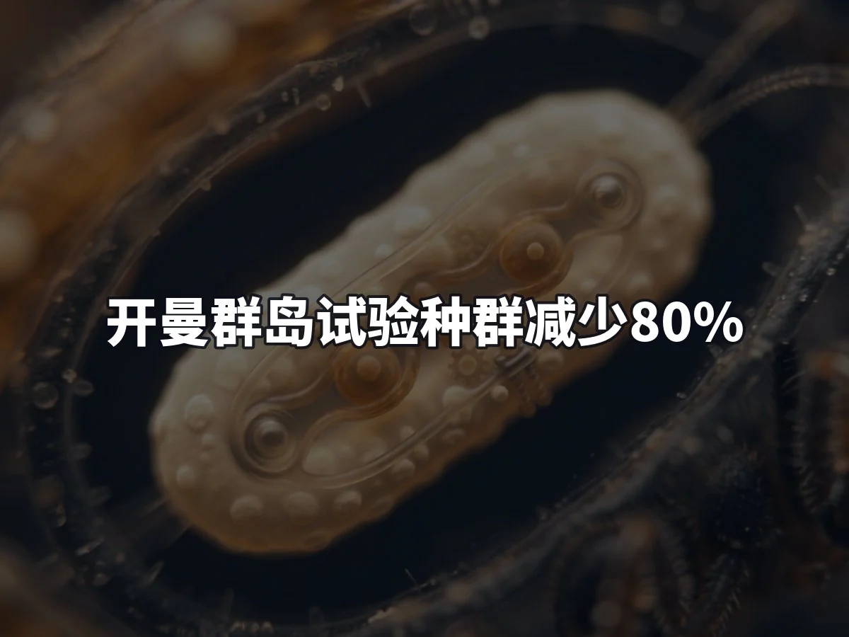 开曼群岛试验种群减少80%