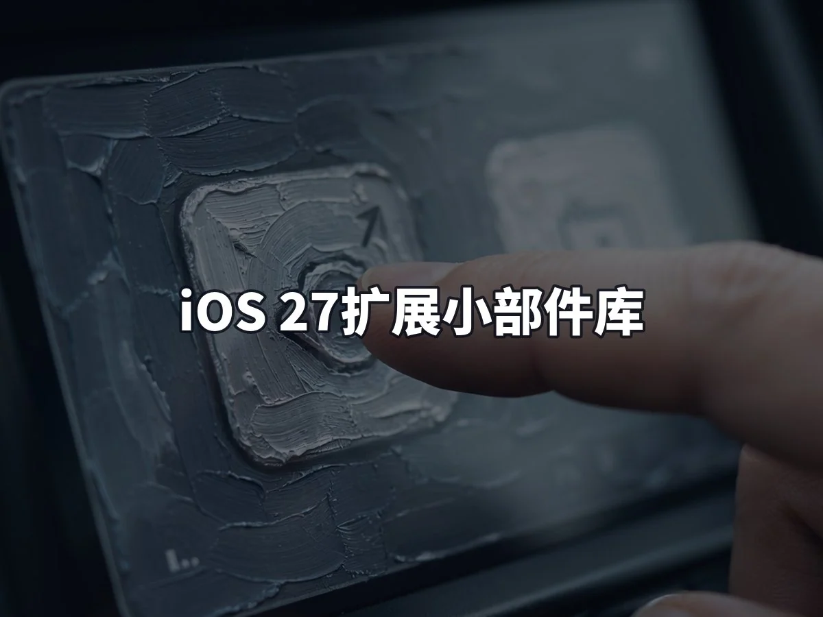 iOS 27扩展小部件库