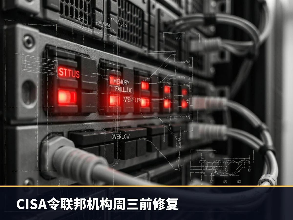 CISA令联邦机构周三前修复