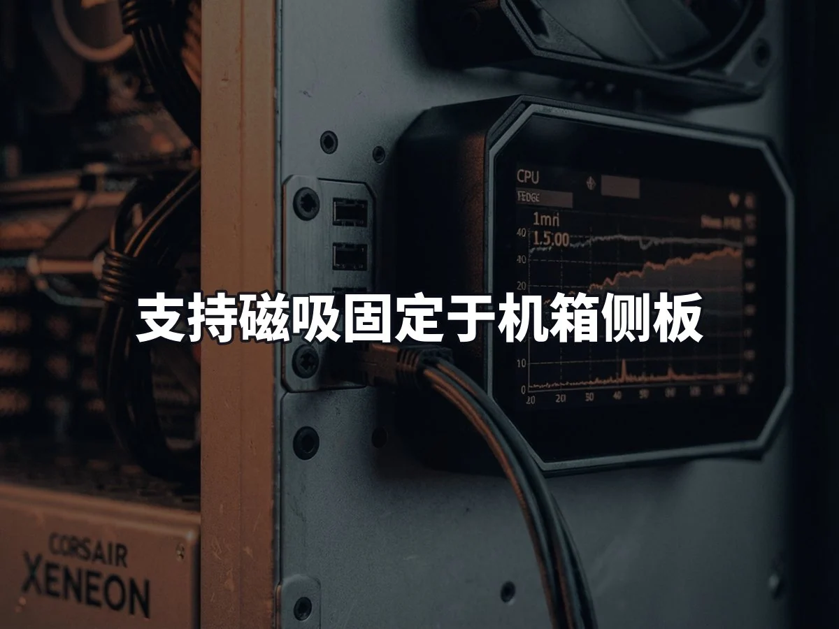 支持磁吸固定于机箱侧板