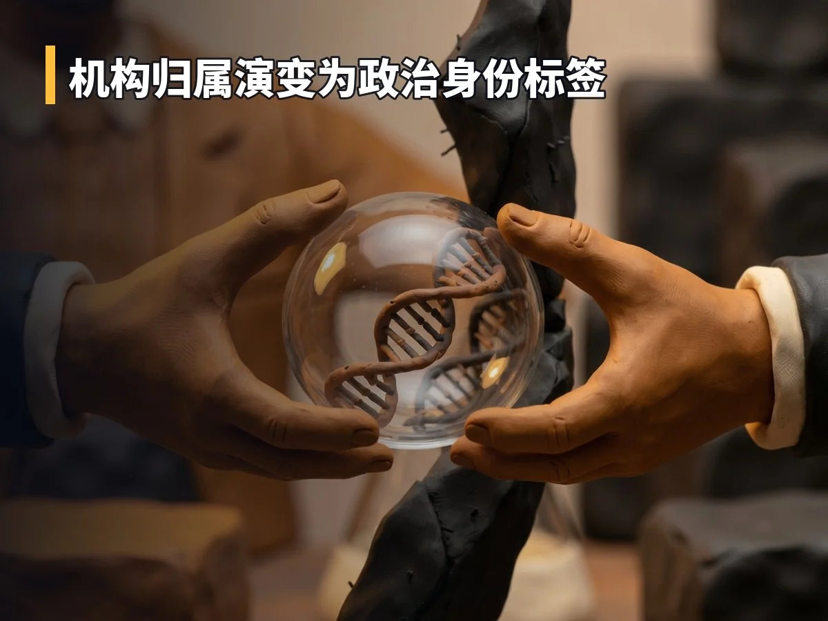 机构归属演变为政治身份标签
