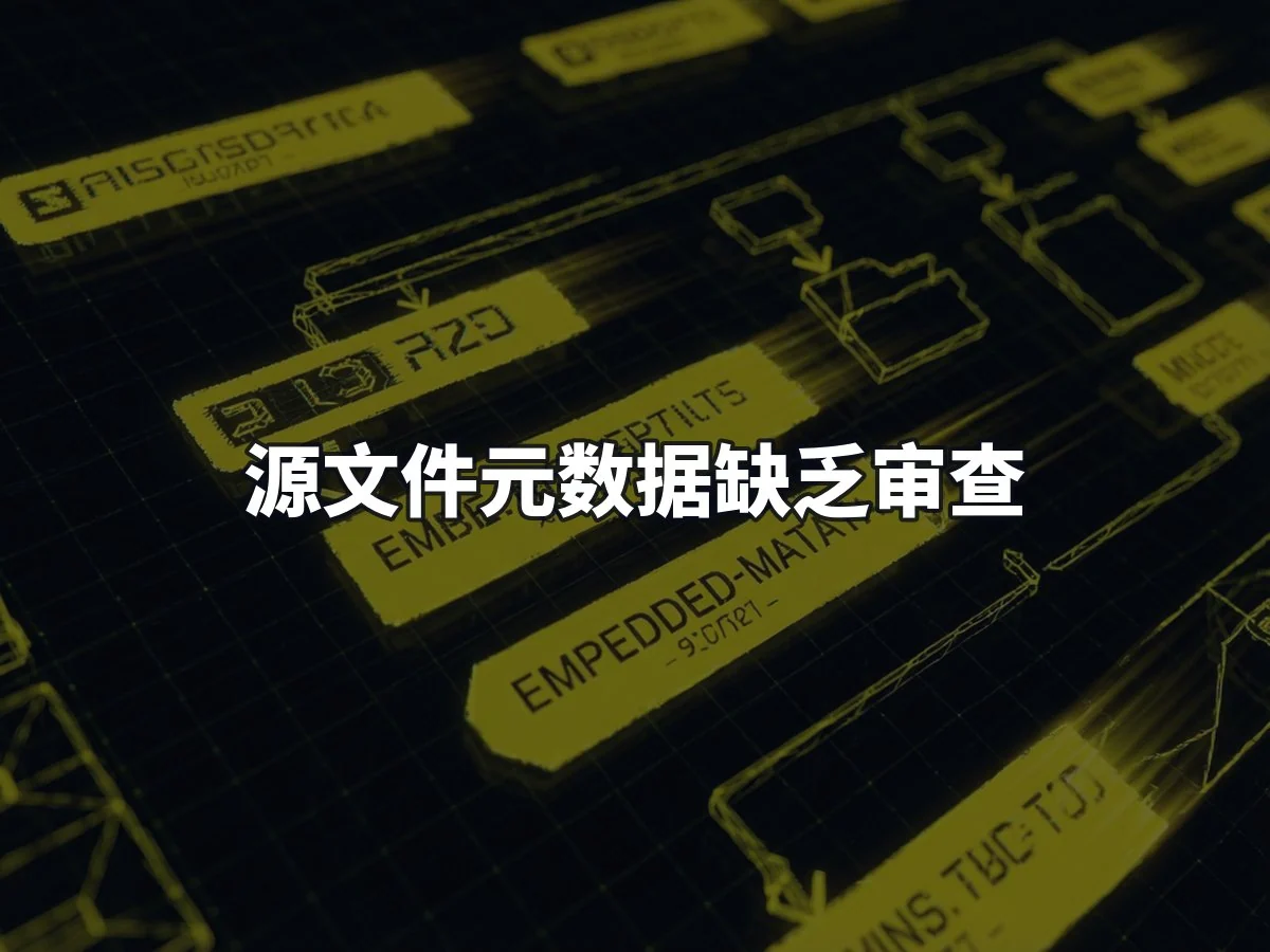 源文件元数据缺乏审查