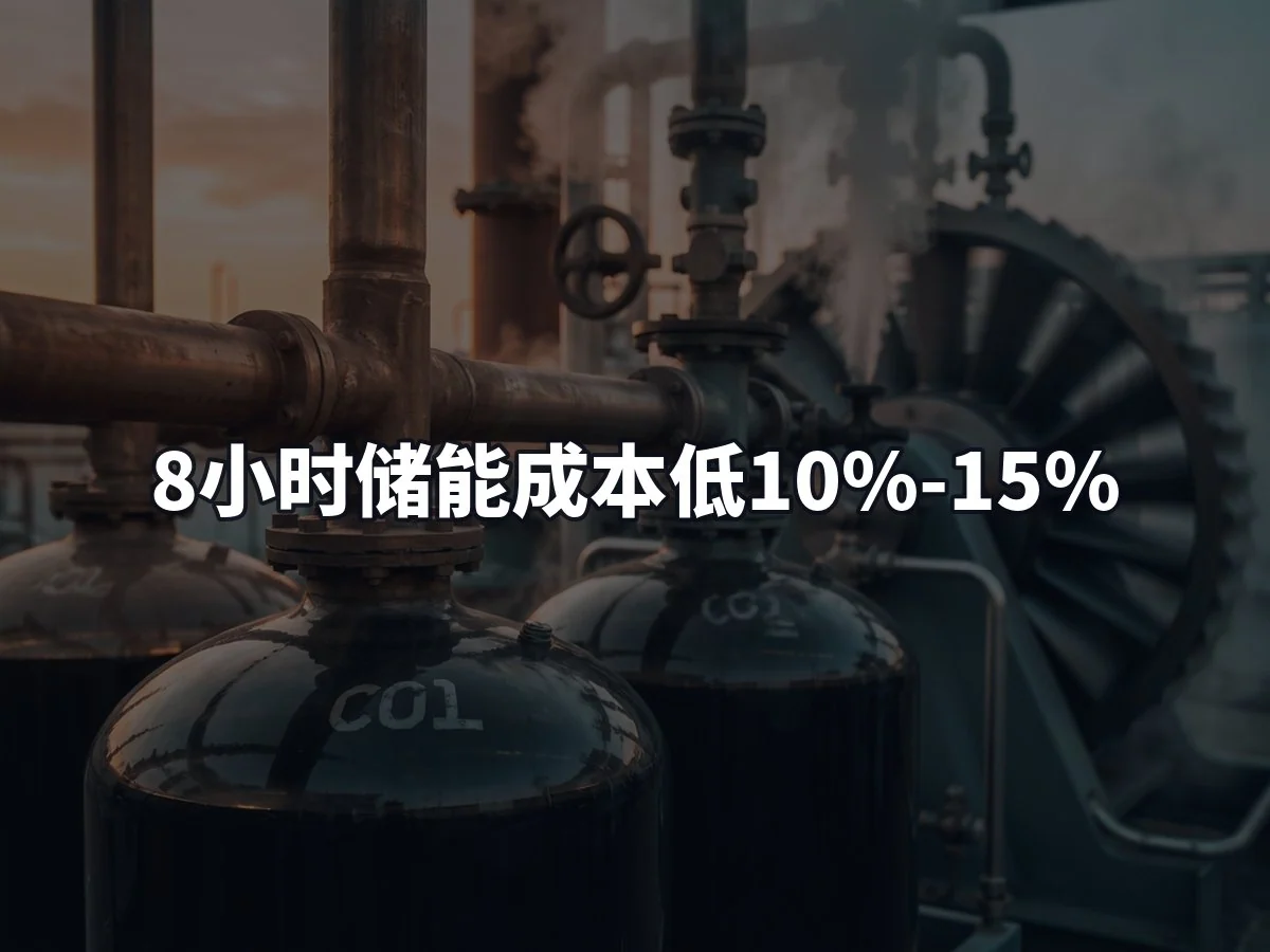 8小时储能成本低10%-15%