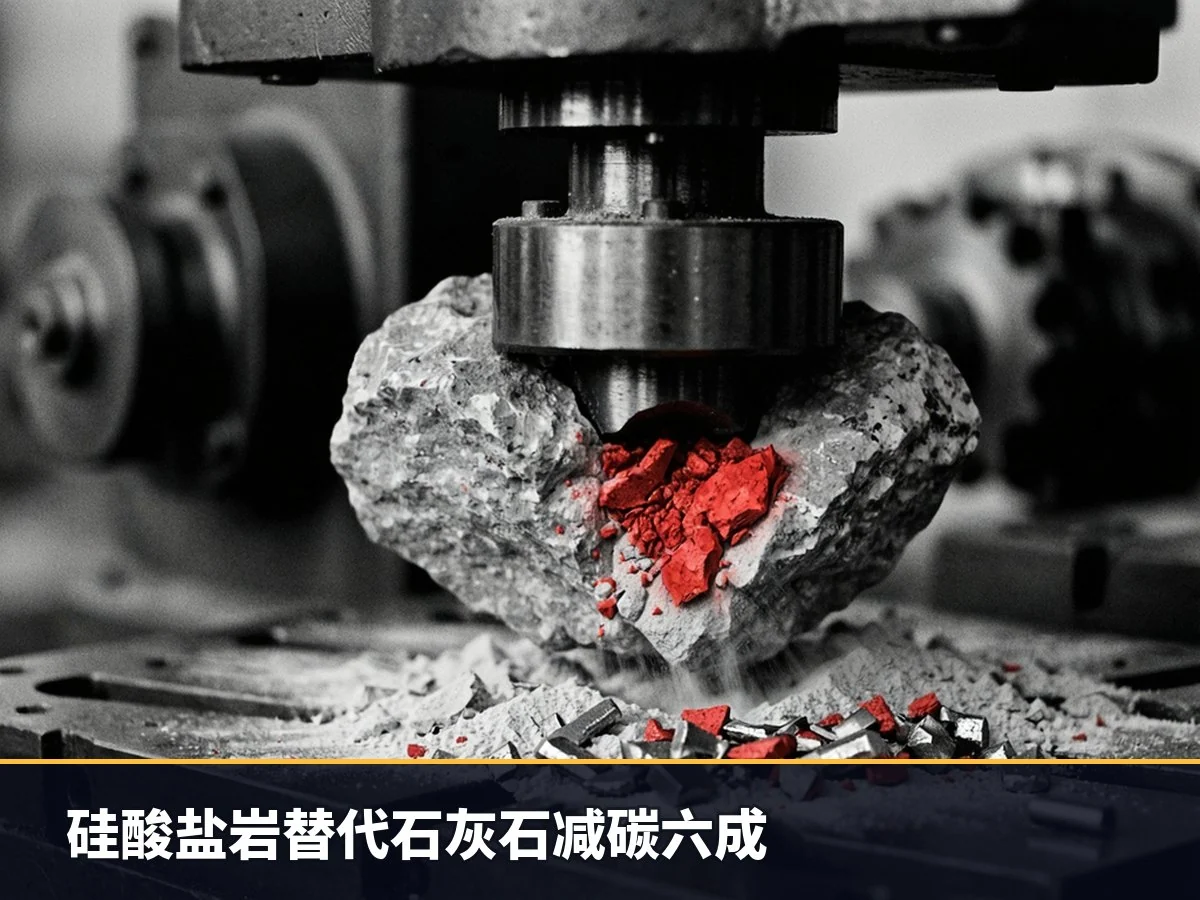 硅酸盐岩替代石灰石减碳六成