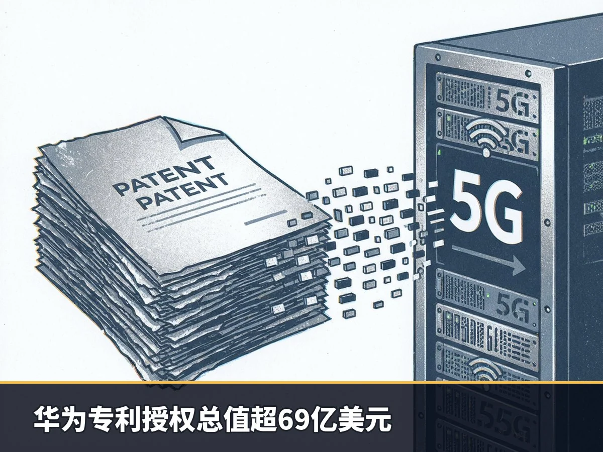 华为专利授权总值超69亿美元