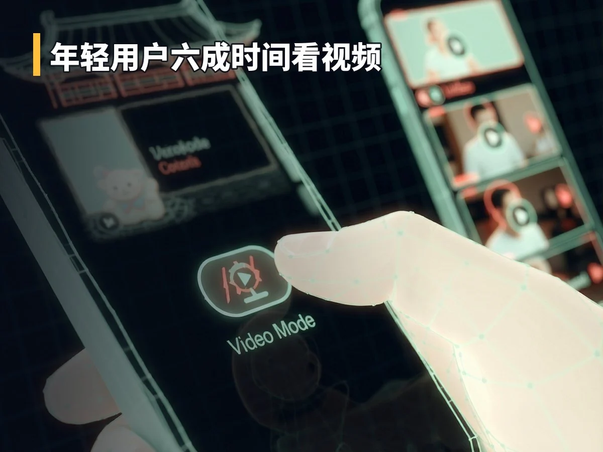 年轻用户六成时间看视频