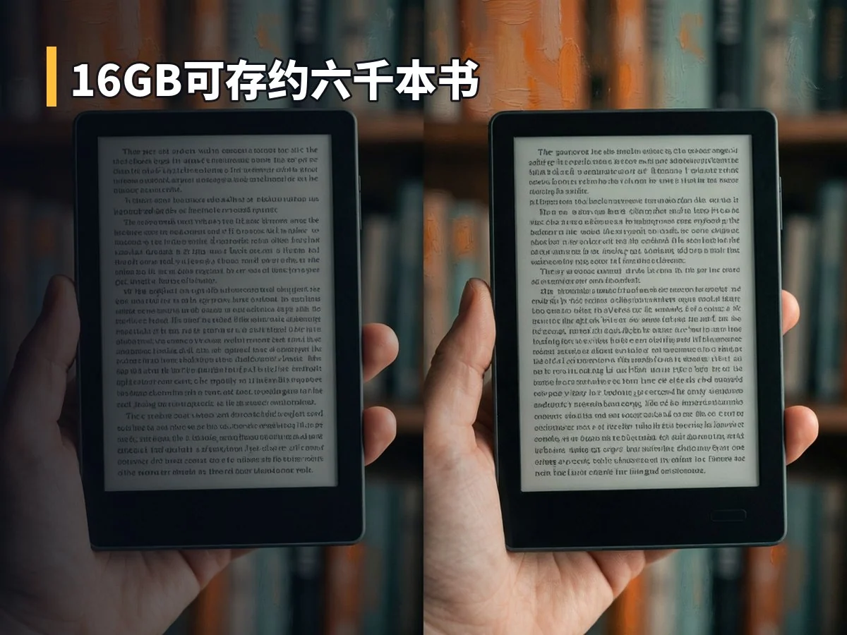16GB可存约六千本书