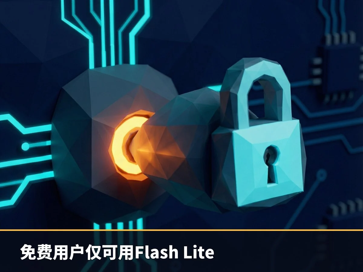 免费用户仅可用Flash Lite