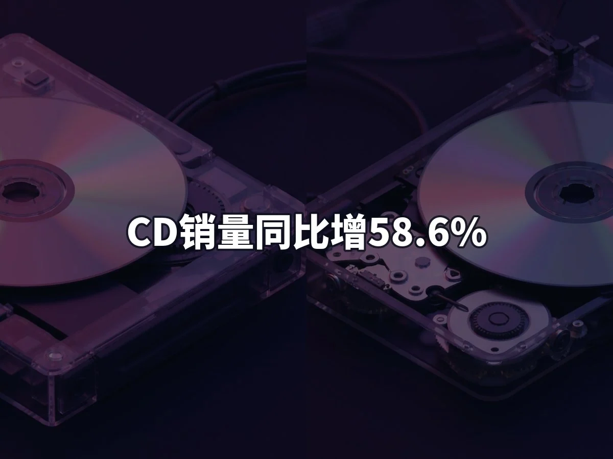 CD销量同比增58.6%
