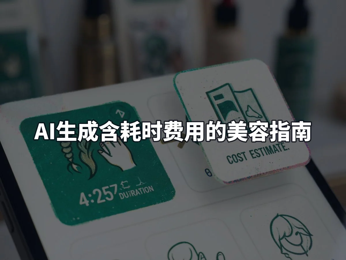 AI生成含耗时费用的美容指南