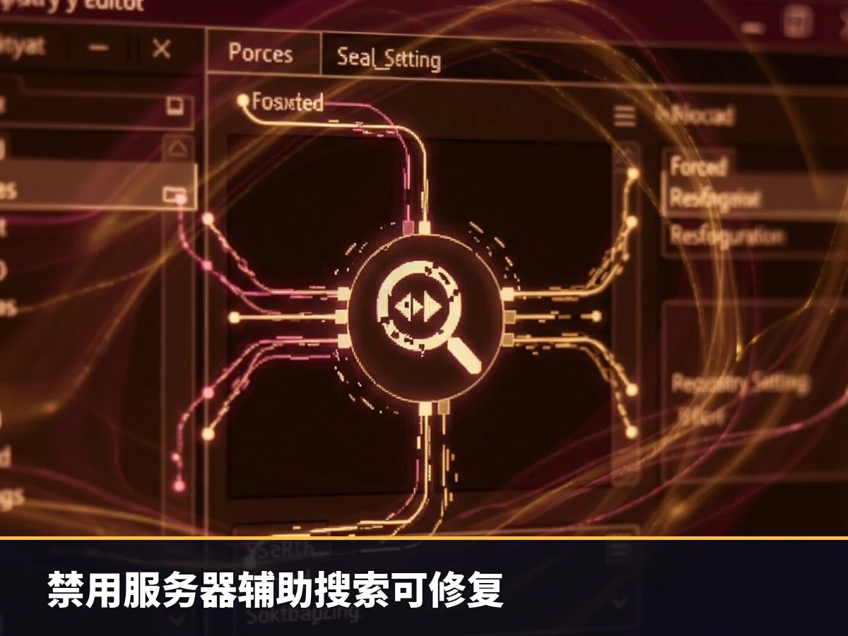 禁用服务器辅助搜索可修复