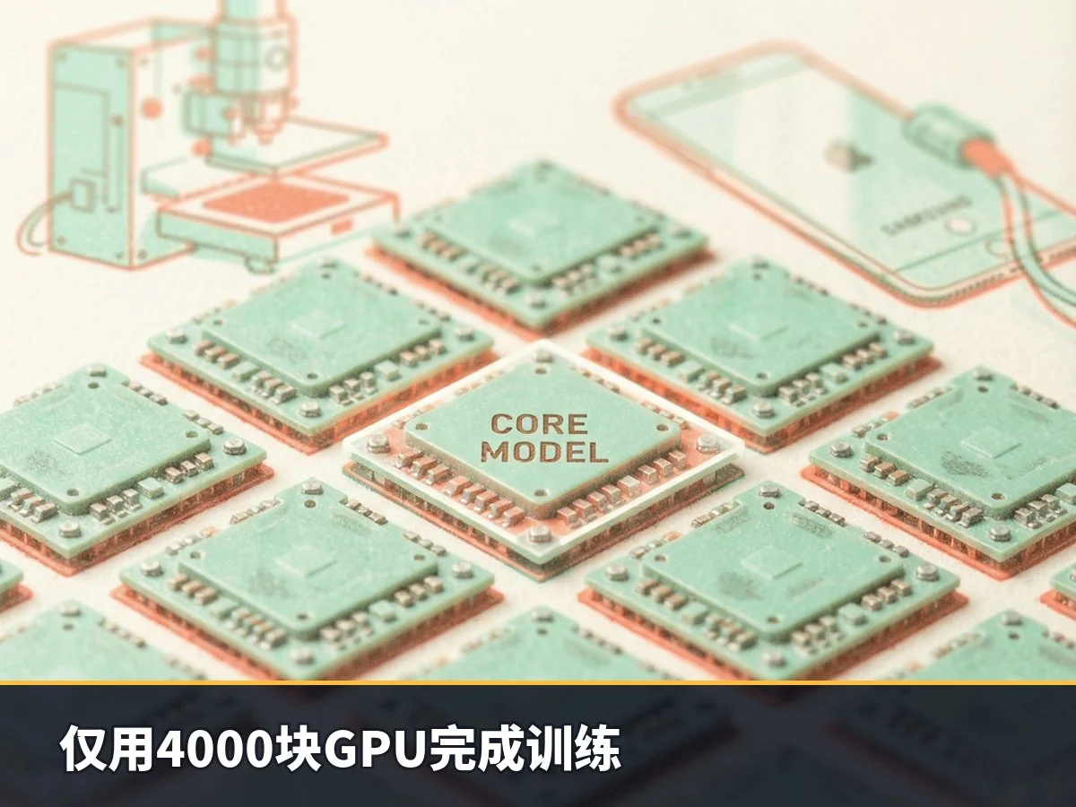 仅用4000块GPU完成训练
