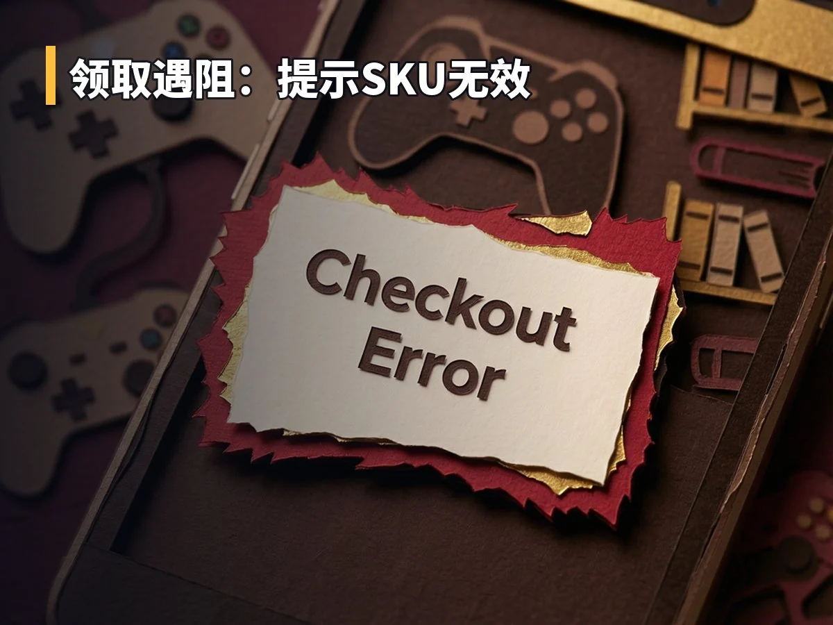 领取遇阻：提示SKU无效