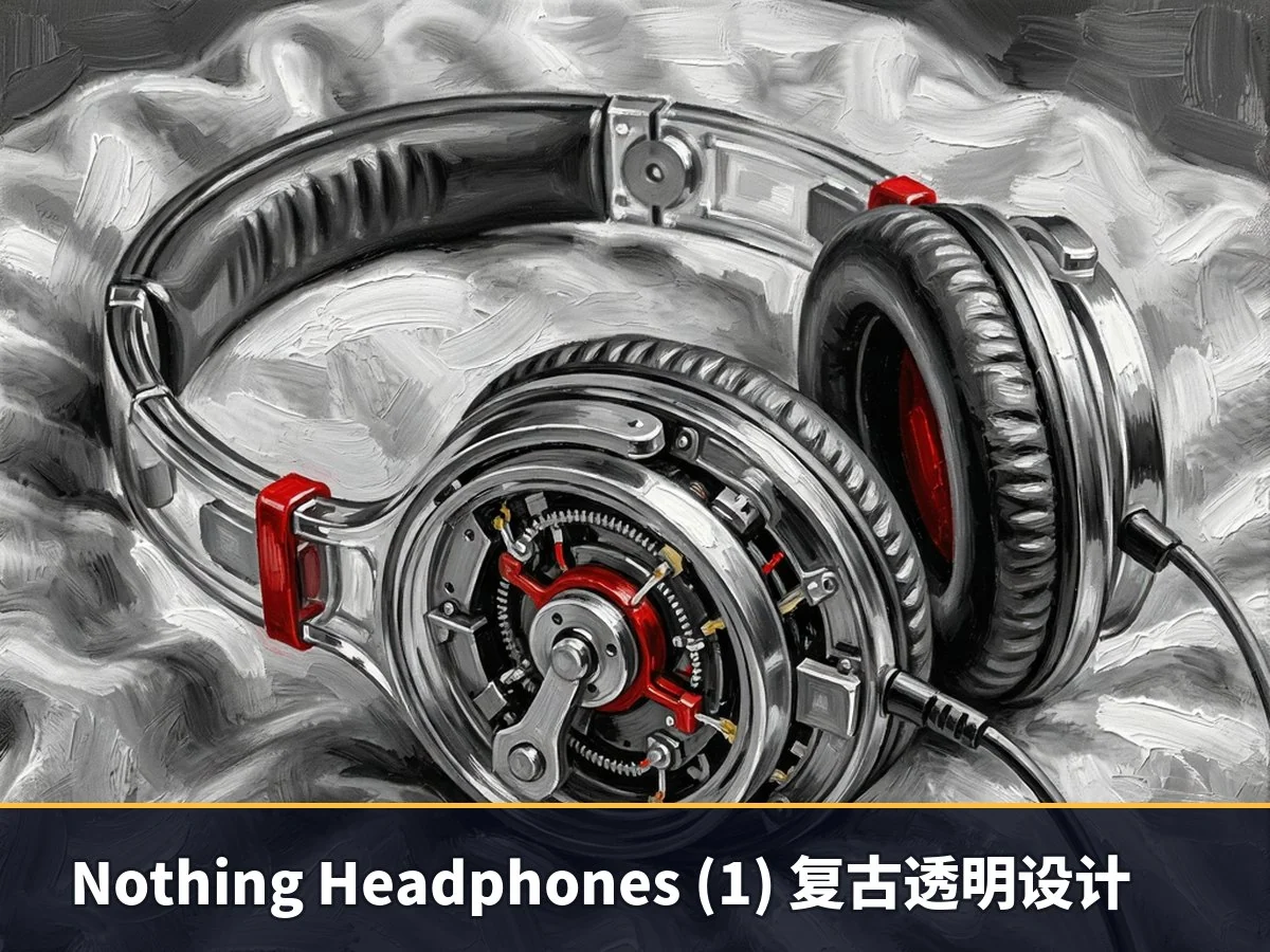 Nothing Headphones (1) 复古透明设计