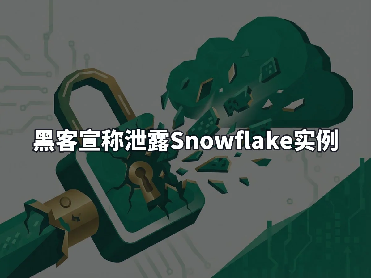 黑客宣称泄露Snowflake实例