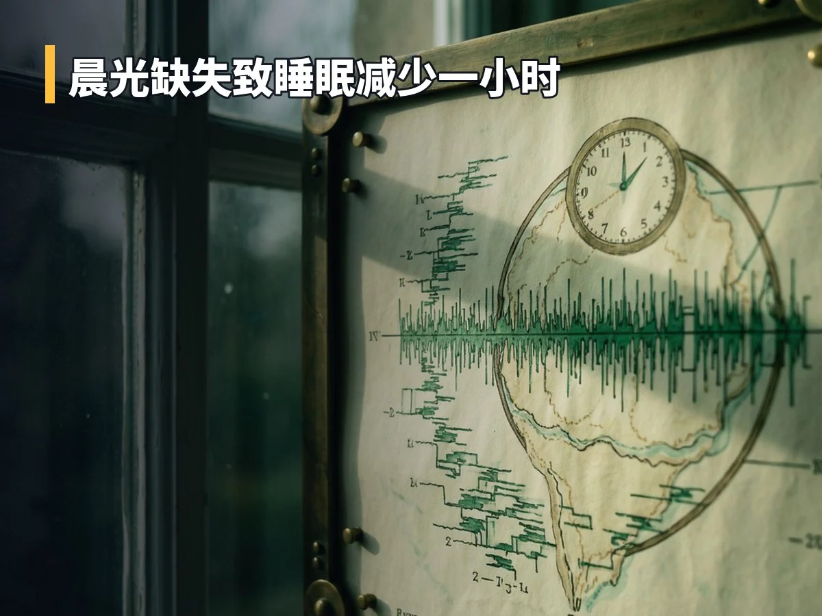 晨光缺失致睡眠减少一小时