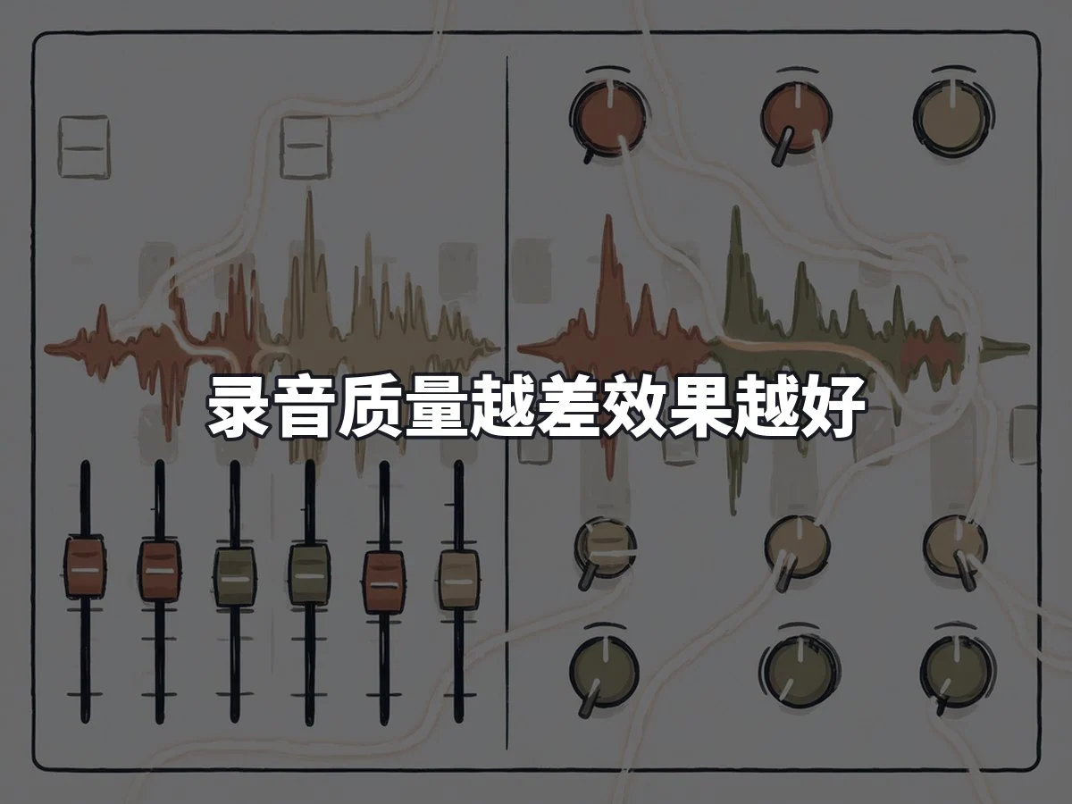 录音质量越差效果越好