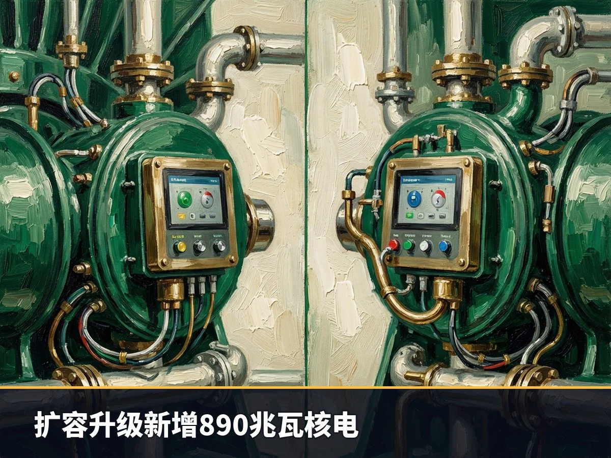 扩容升级新增890兆瓦核电