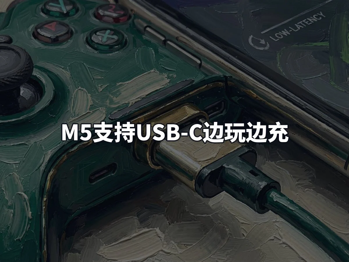 M5支持USB-C边玩边充
