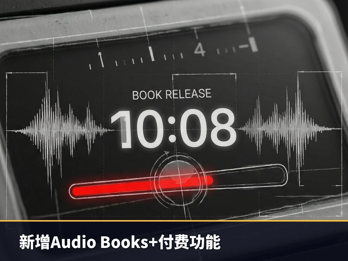 新增Audio Books+付费功能