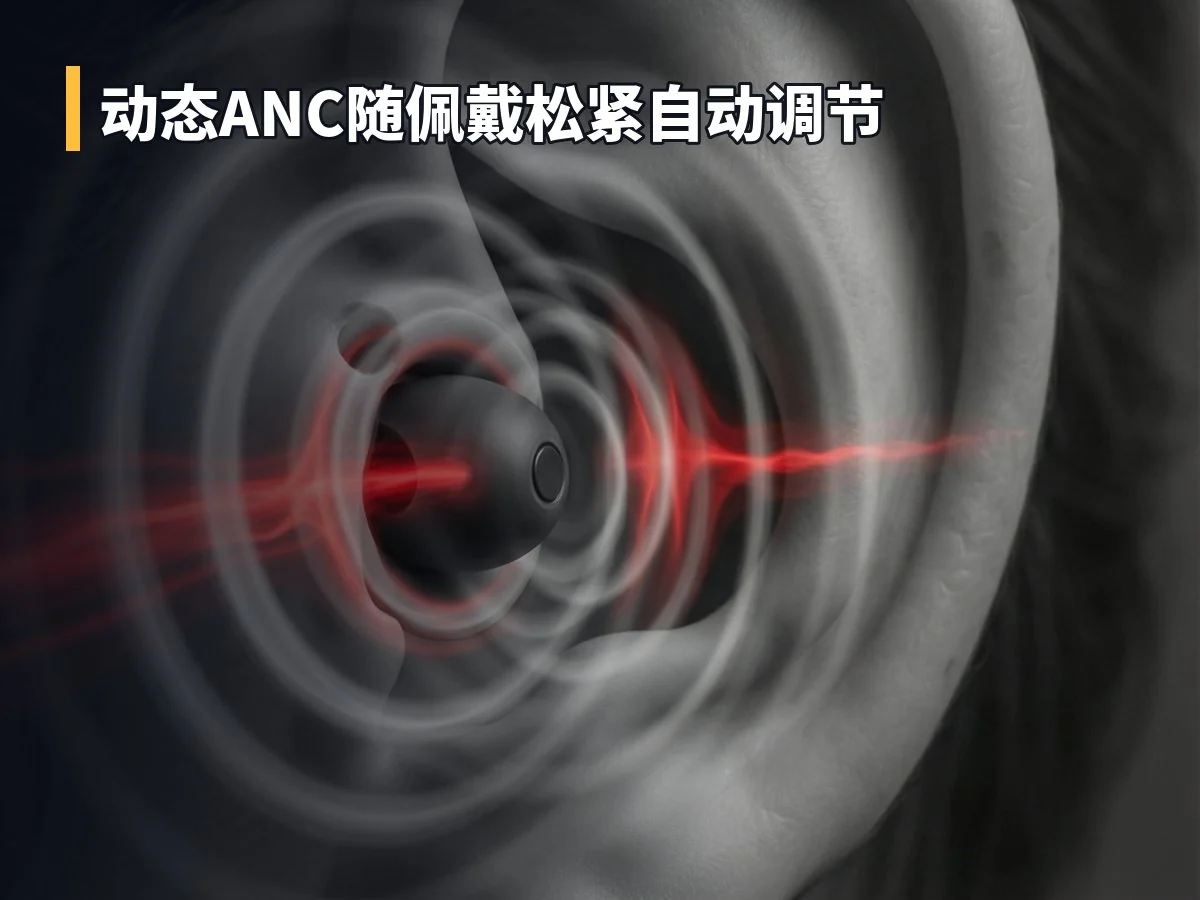 动态ANC随佩戴松紧自动调节
