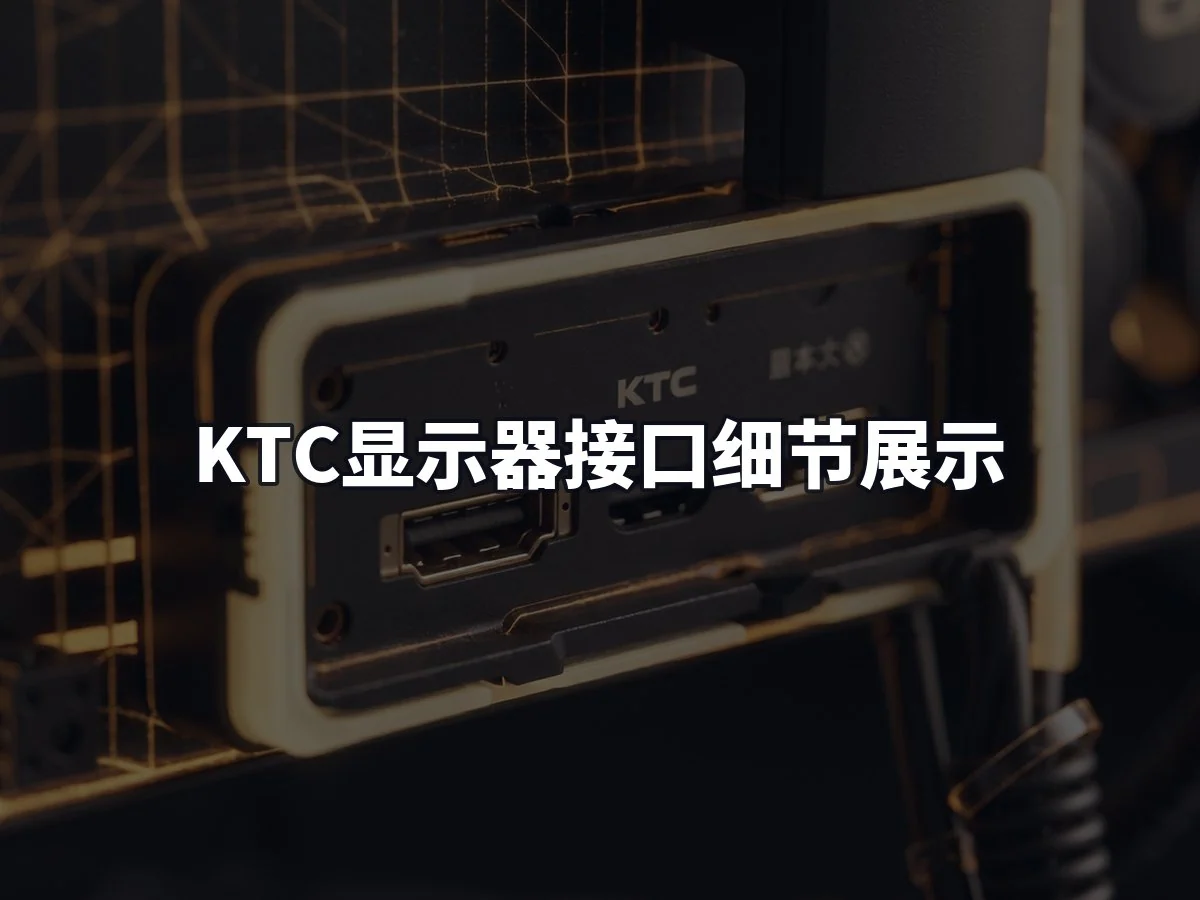 KTC显示器接口细节展示