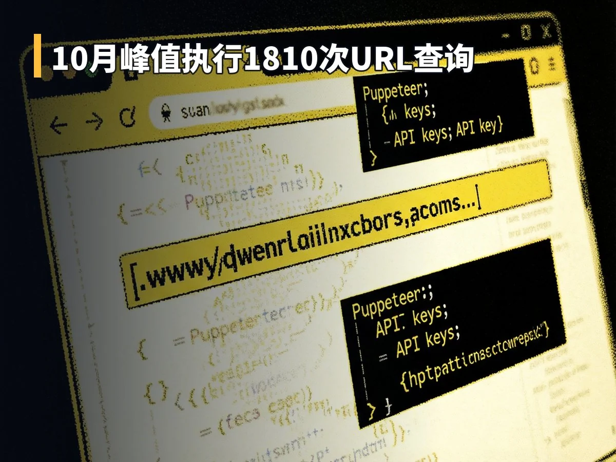 10月峰值执行1810次URL查询