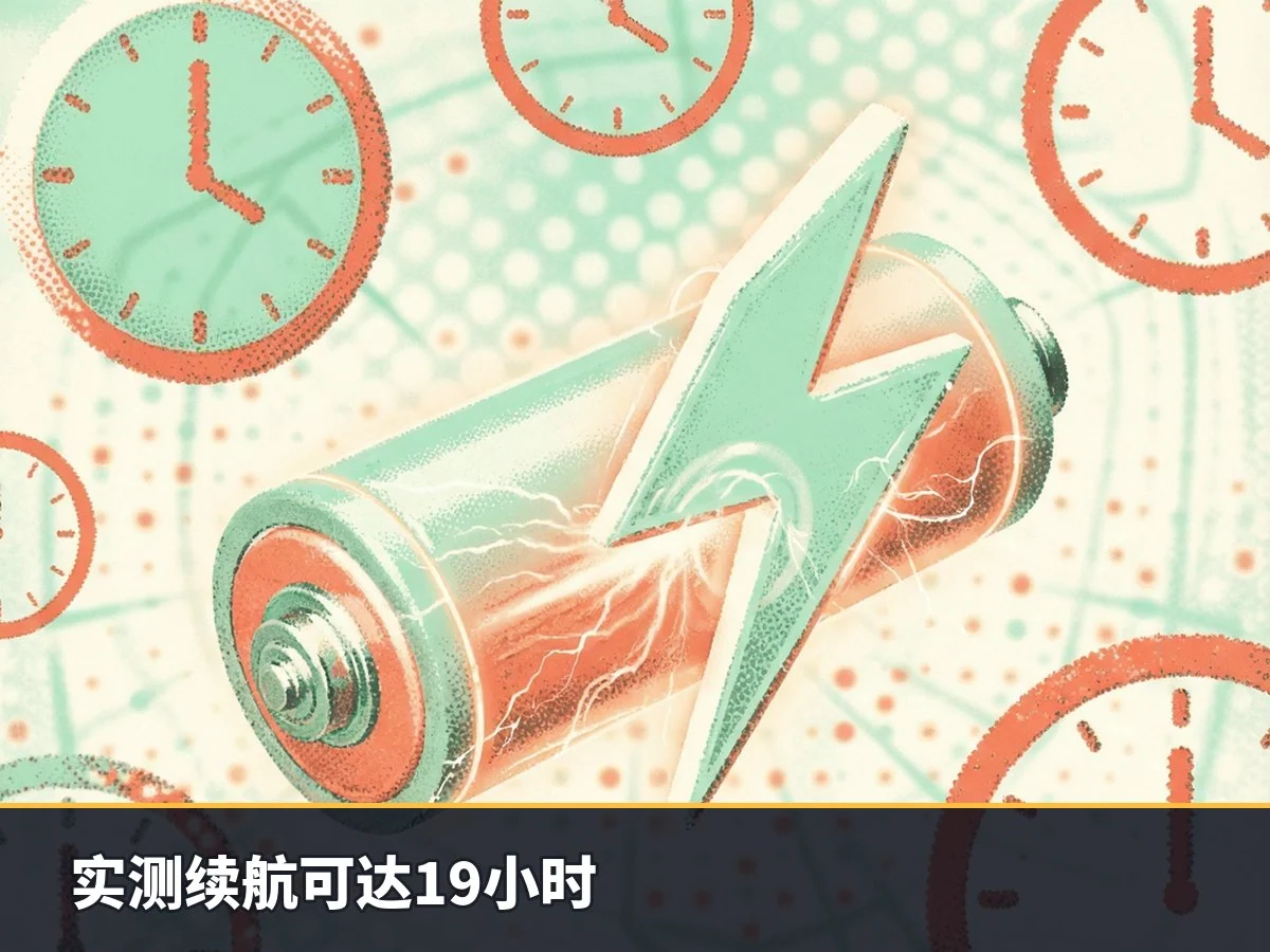实测续航可达19小时