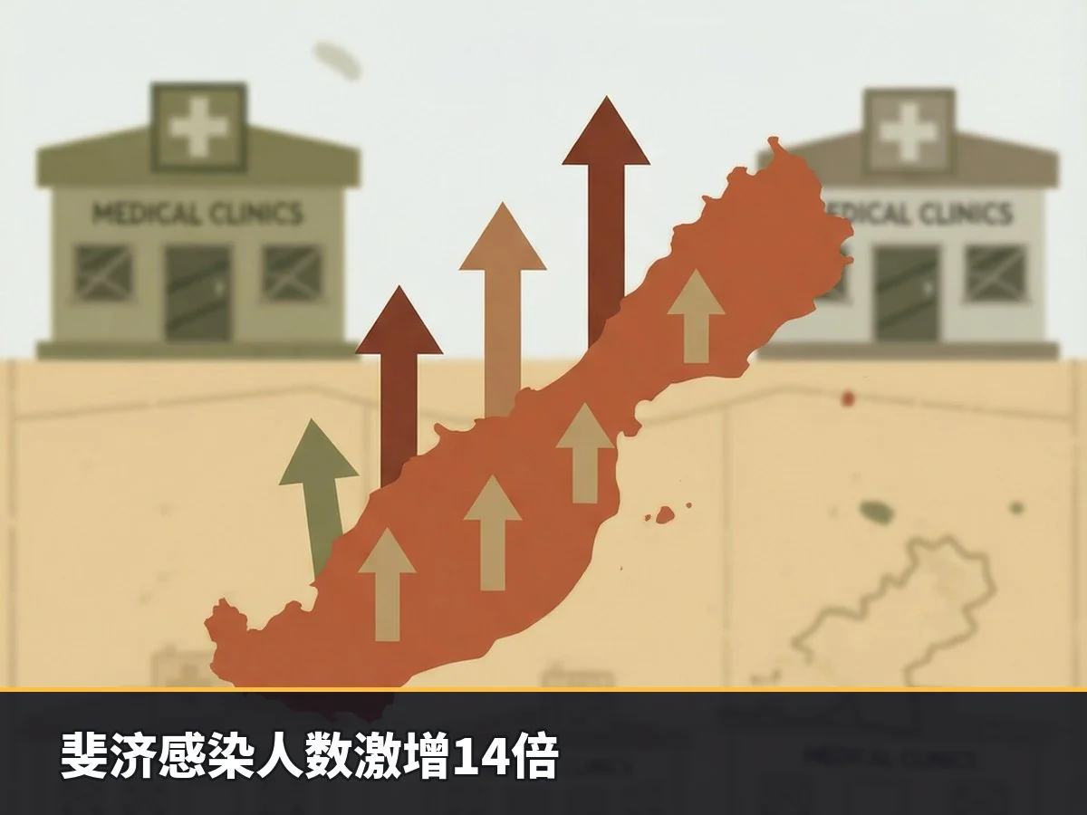 斐济感染人数激增14倍