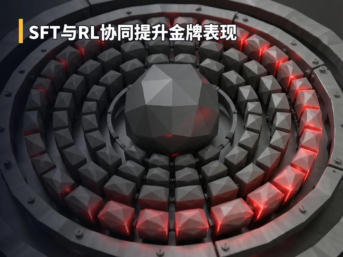 SFT与RL协同提升金牌表现