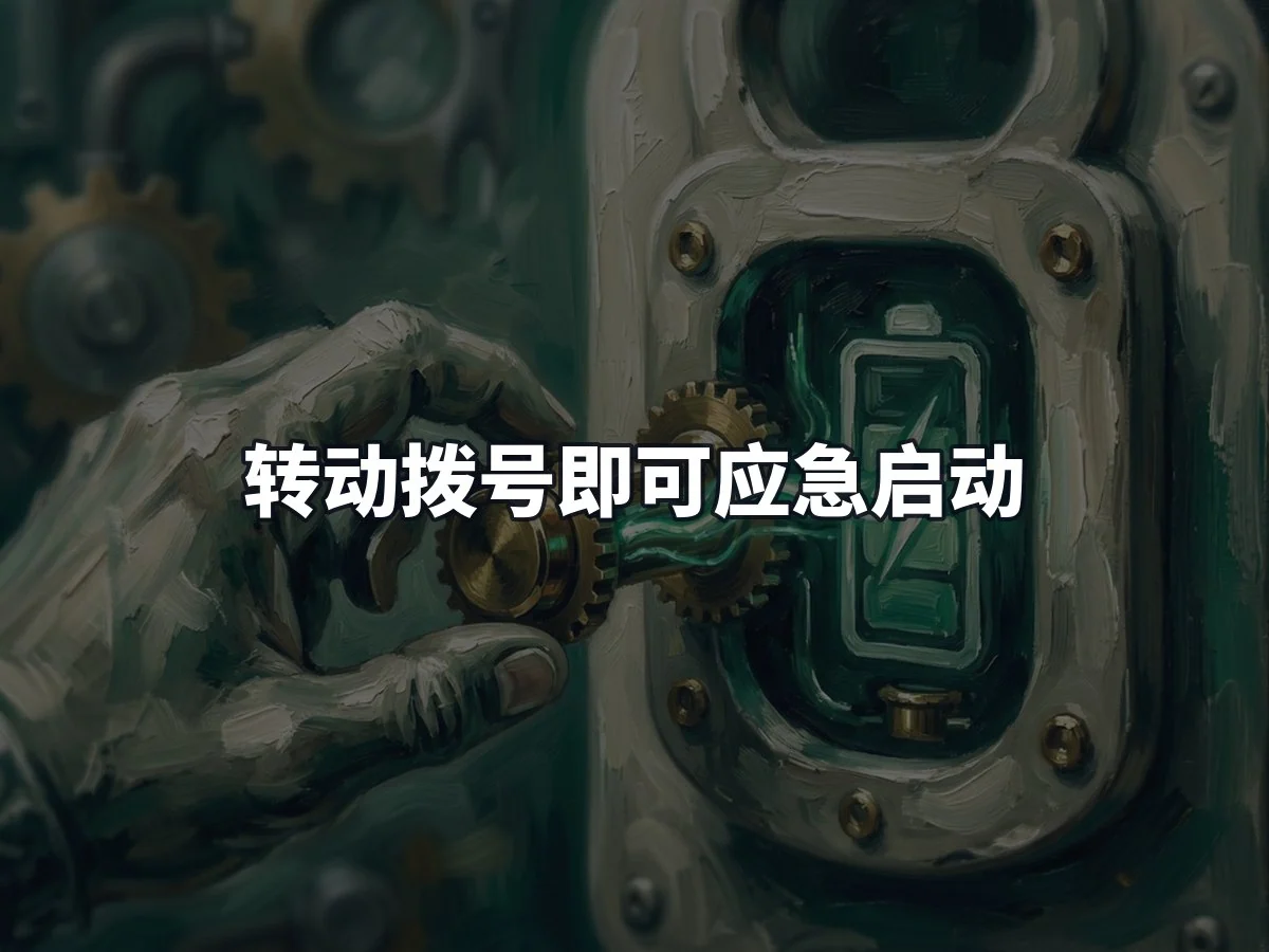 转动拨号即可应急启动