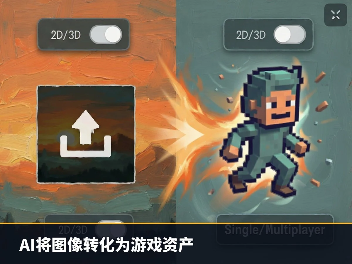 AI将图像转化为游戏资产