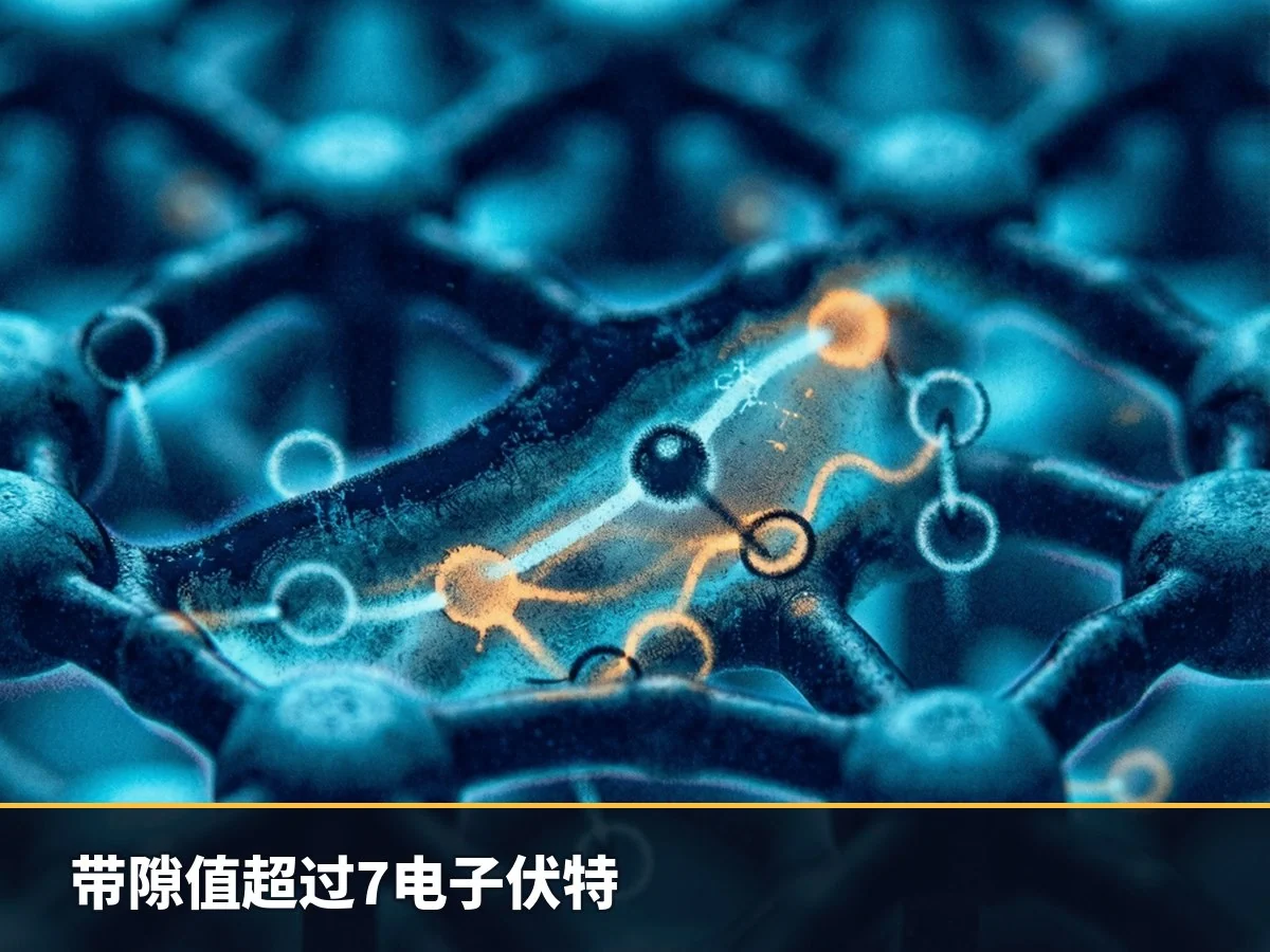 带隙值超过7电子伏特