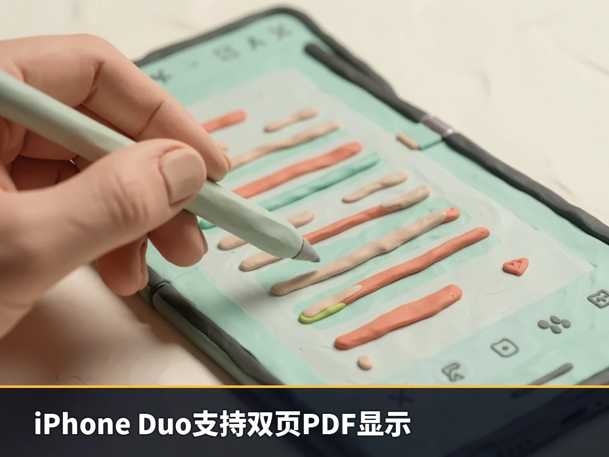 iPhone Duo支持双页PDF显示