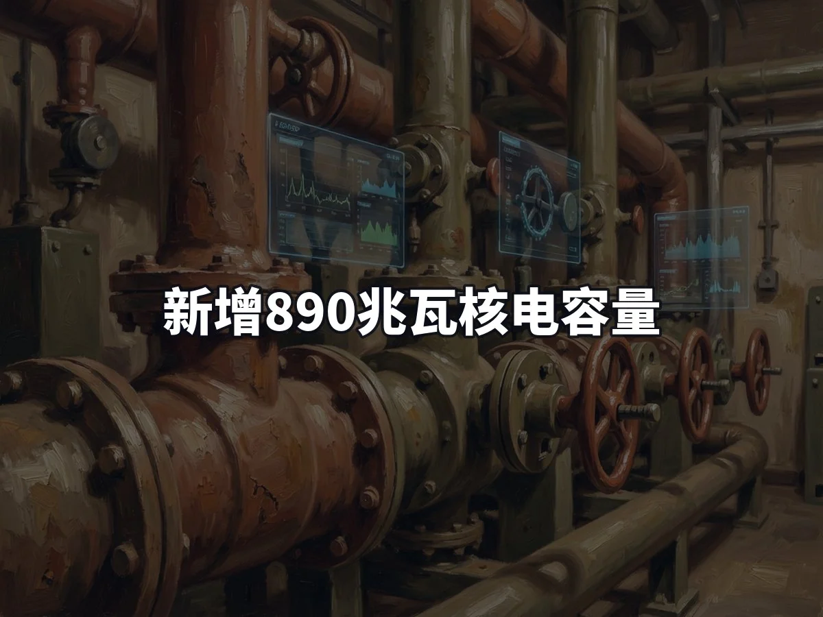 新增890兆瓦核电容量