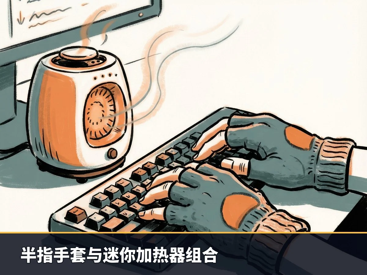 半指手套与迷你加热器组合