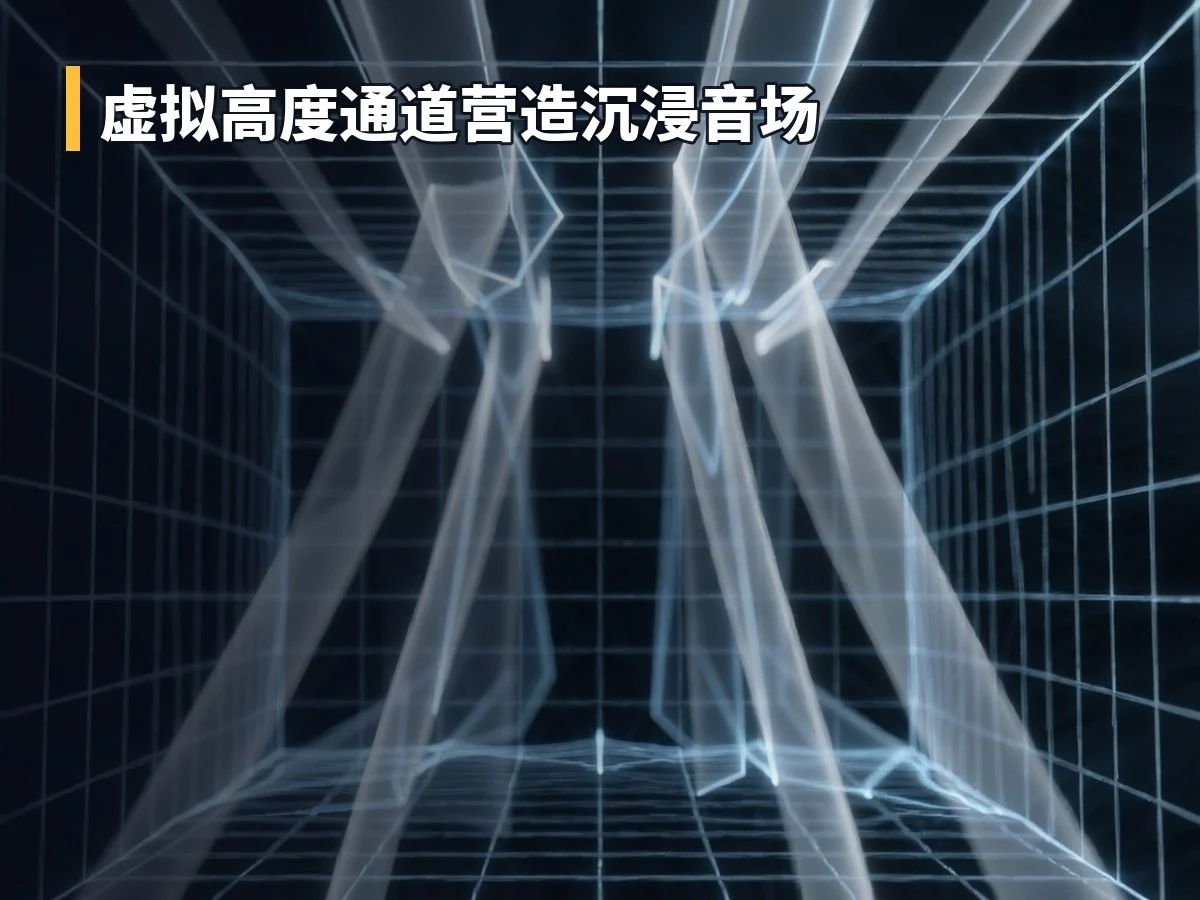 虚拟高度通道营造沉浸音场