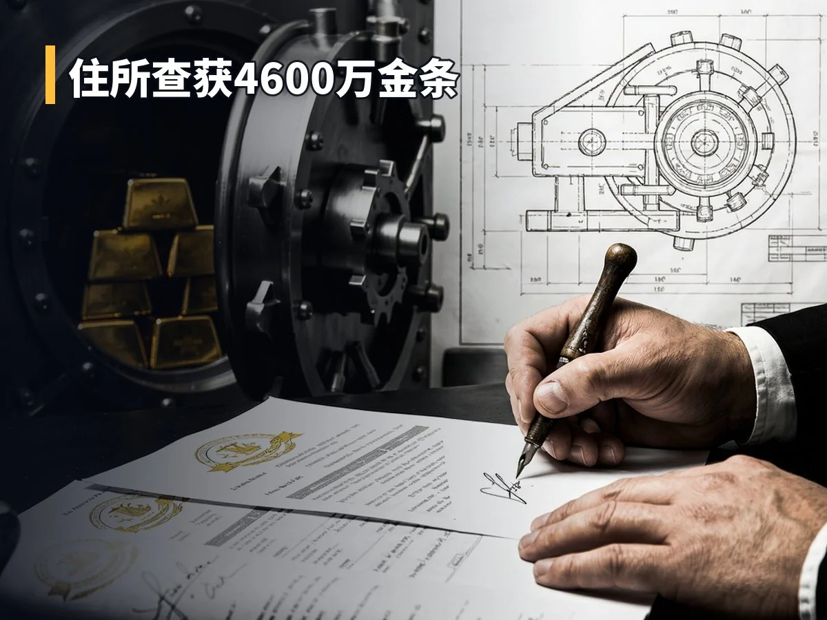 住所查获4600万金条