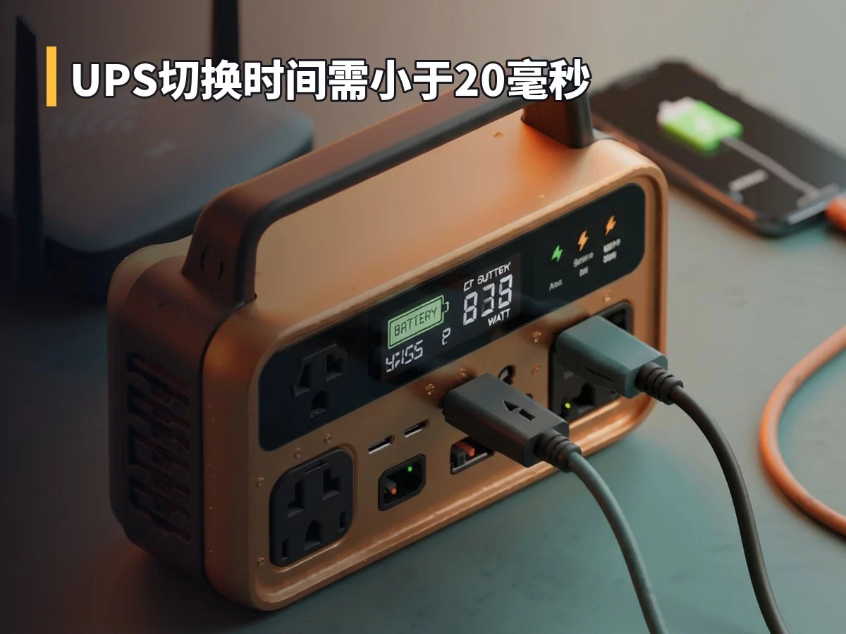 UPS切换时间需小于20毫秒