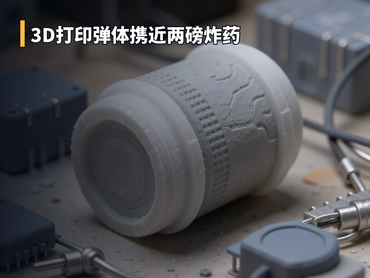 3D打印弹体携近两磅炸药