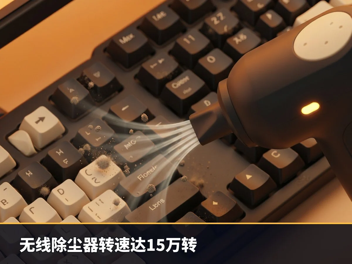 无线除尘器转速达15万转