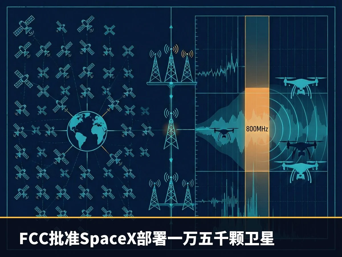 FCC批准SpaceX部署一万五千颗卫星