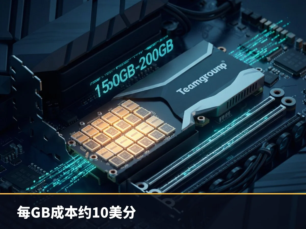 每GB成本约10美分