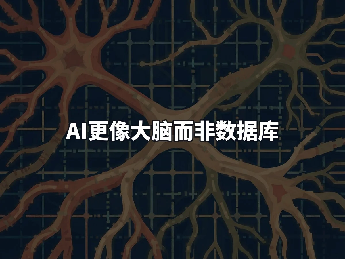 AI更像大脑而非数据库