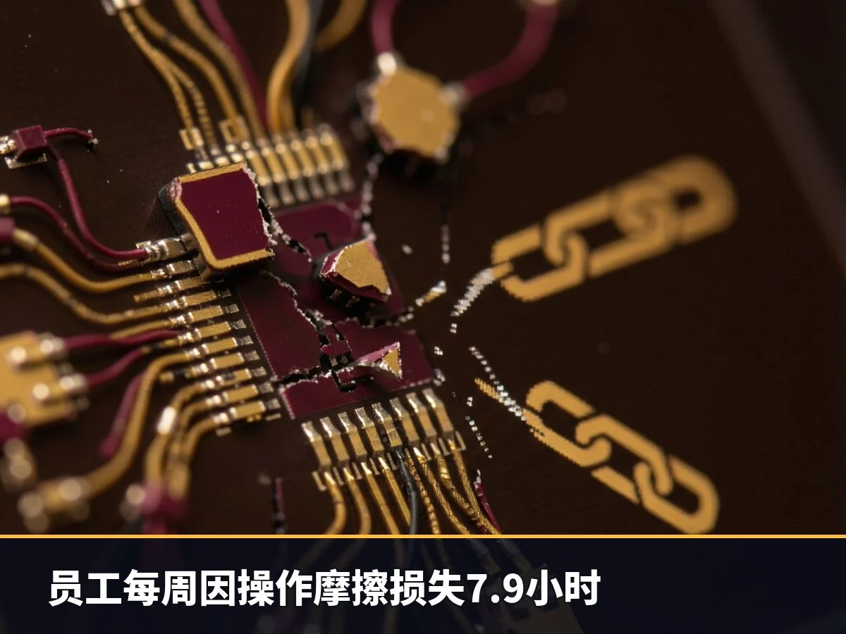 员工每周因操作摩擦损失7.9小时