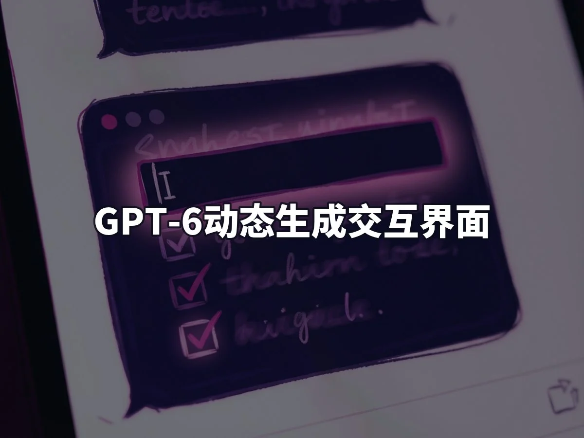 GPT-6动态生成交互界面