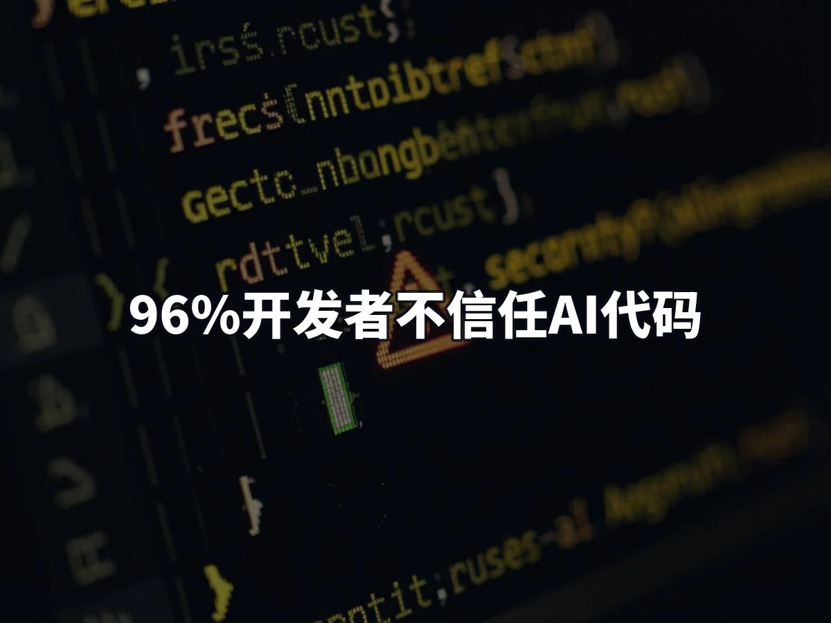 96%开发者不信任AI代码