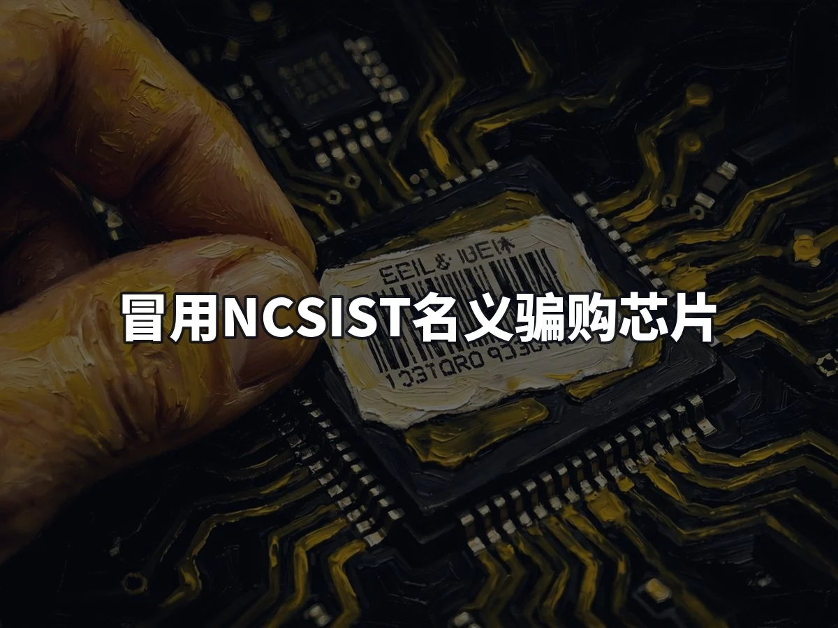 冒用NCSIST名义骗购芯片