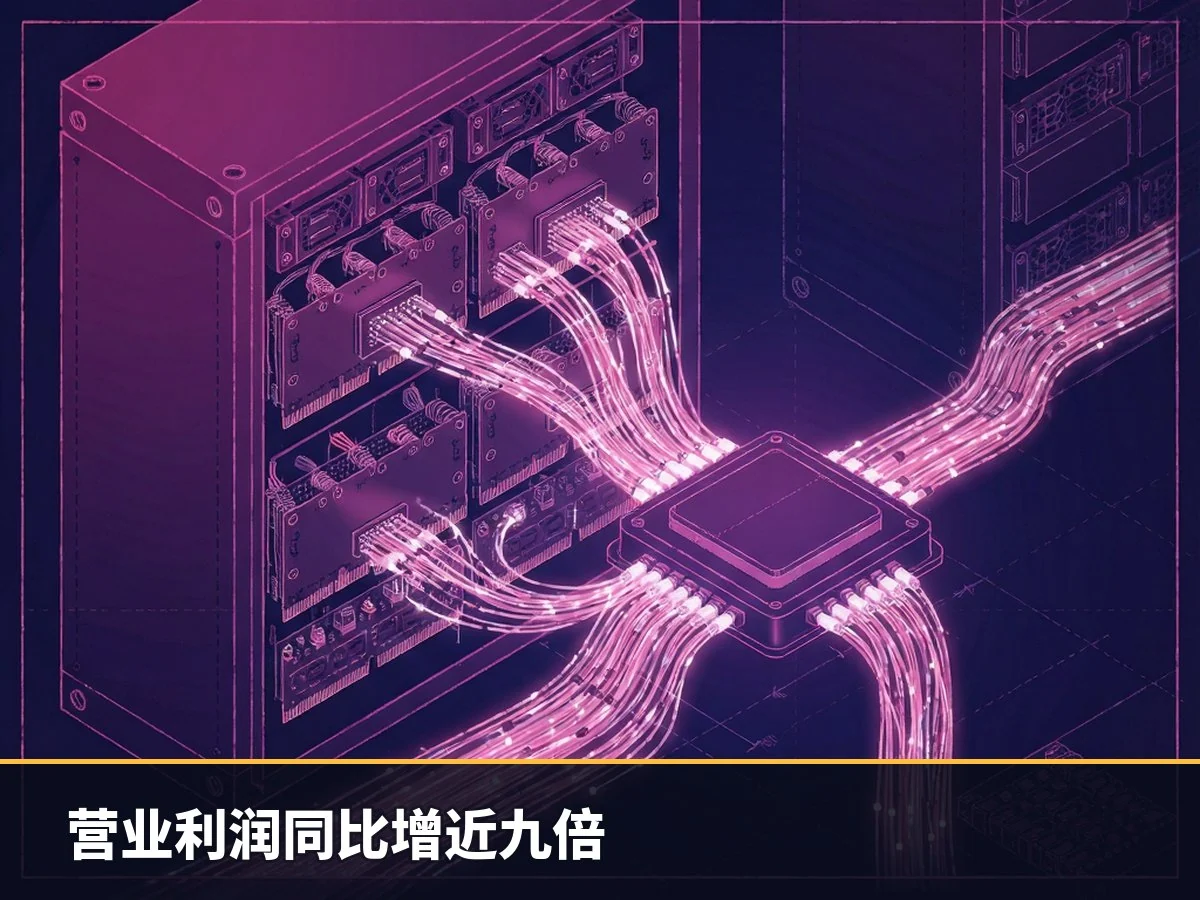 营业利润同比增近九倍